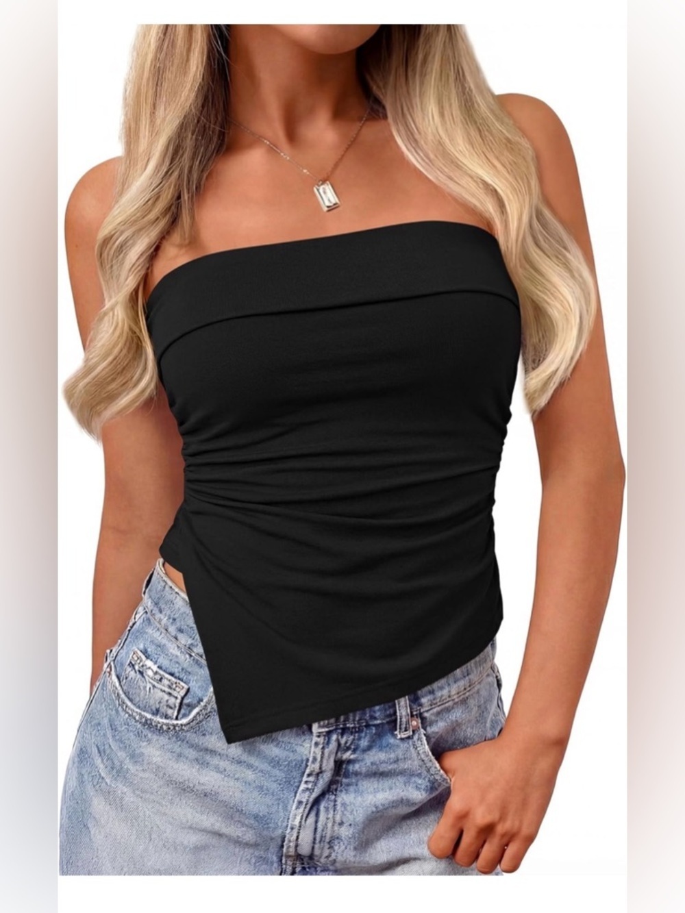 🆕Women’s Strapless Asymmetric Tube Top